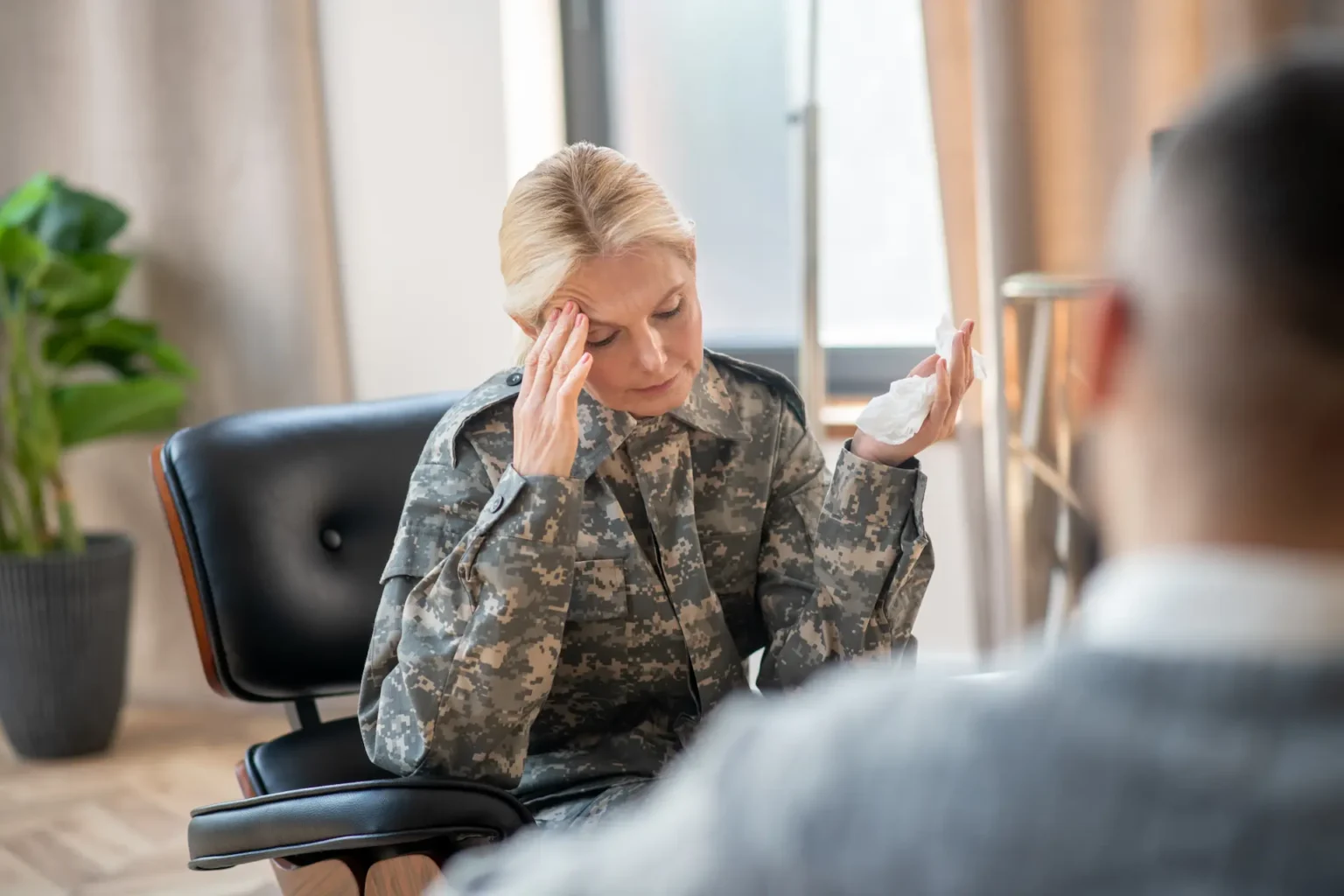 servicewoman-holding